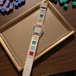 Marie Lourdes Leather Band Watch